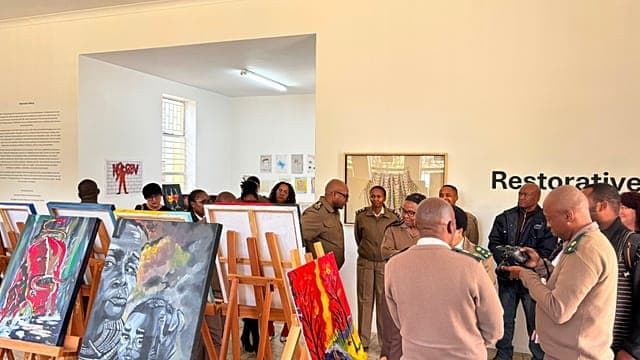 South Africa inmates embrace art to curb repeat offending