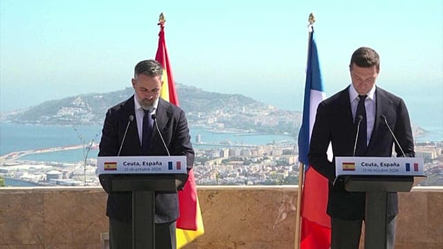 Jordan Bardella et Santiago Abascal affichent un front commun à Ceuta