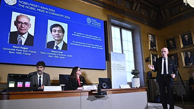 Le prix Nobel de chimie décerné au Français Henri Kagan et au Japonais Kenso Soai