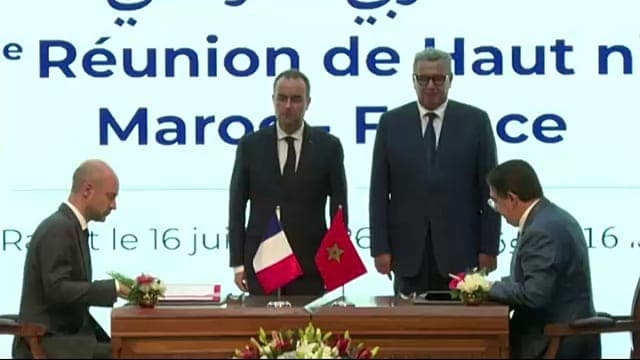 Maroc :  14 accords de coopération avec la France signés  lors de la visite de Lecornu