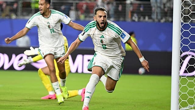 Algeria rallies past Jordan 2-1 for its first win at a World Cup since 2014
