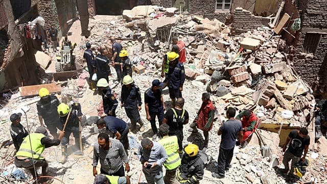 Égypte : six morts dans l’effondrement d’un immeuble au Caire