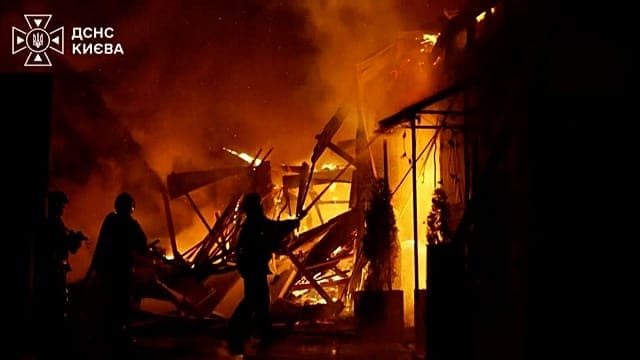 Kyiv et Odessa frappées par une vague de drones russes, de nombreux morts