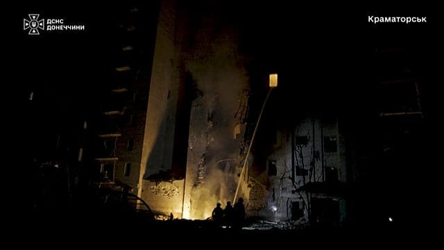 Guerre en Ukraine : un raid aérien russe sur Kramatorsk fait 1 mort et 17 blessés