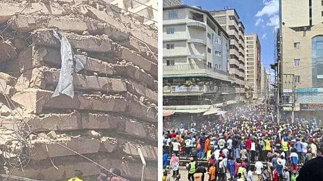 Kenya : un immeuble en construction s’effondre à Nairobi